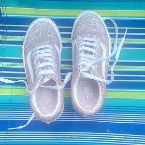 Never worn size 2 girls, pink glittery vans